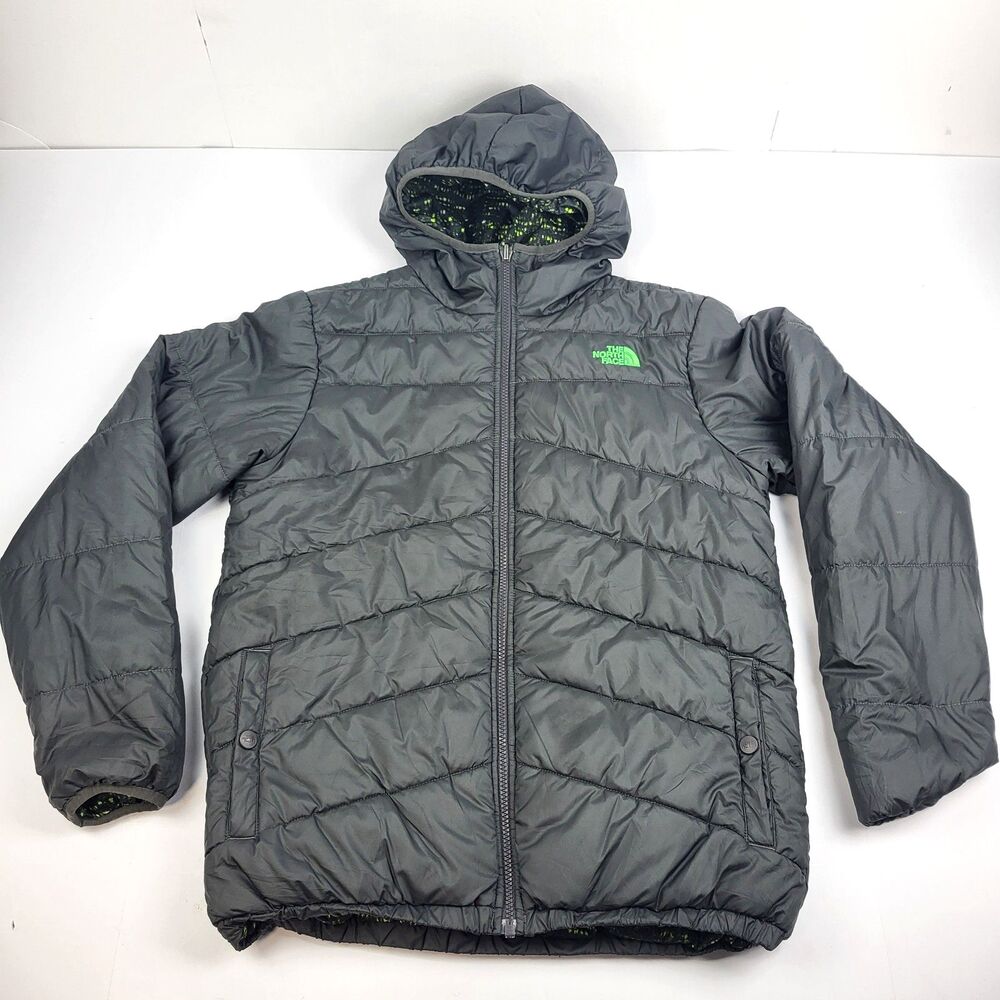 The North Face Boys' Reversible Perrito Jacket in Grey Size XL 18/20 (Read)
